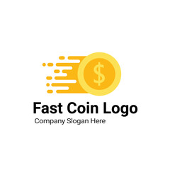 Modern Fast Coin Logo Design