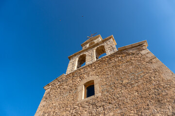 Fototapeta na wymiar Curch in Moya Castle, Cuenca (Spain).