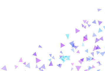 背景素材_水彩テクスチャ_三角_青