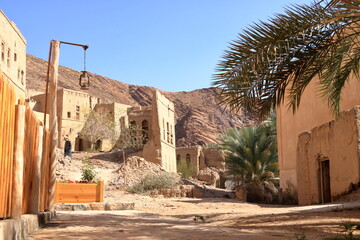 Abandoned Village Birkat-Al-Mouz - Oman. Birkat-Al-Mouz is a deserted old town that has been left to crumble