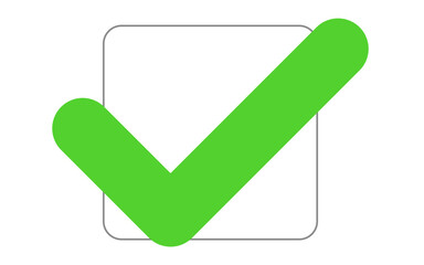 シンプルなチェックボックスのアイコン	
