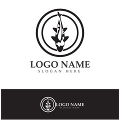Koi Fish Logo Design Vector icon illustration Template