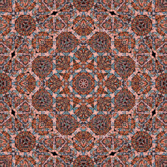 illustration madala background geometric semaless pattern mirror blend pink color