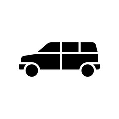 Minivan, samochód, auto - ikona wektorowa © KR Studio