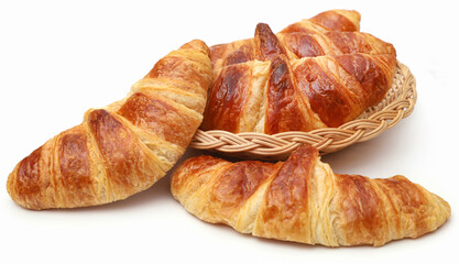 Closeup of tasty croissant
