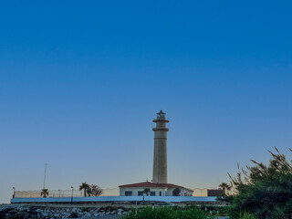 Fototapeta na wymiar Panoramic view of the torrox lighthouse in malaga