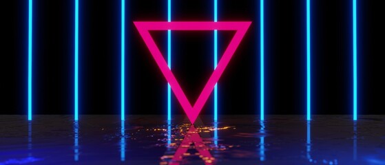 abstract backgound video game of esports scifi gaming cyberpunk, vr virtual reality simulation and metaverse, scene stand pedestal stage, 3d illustration rendering, futuristic neon glow room