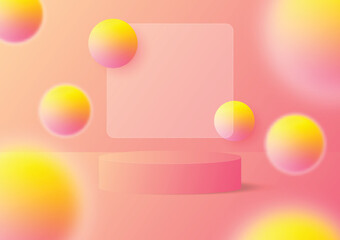 Abstract Background Stand. Vector illustration