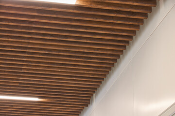 Obraz premium Photos of the mall and its wooden ceilings