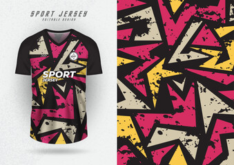 Background mock up for sports jerseys, jerseys, running shirts, jigsaw pattern, square for sublimation.