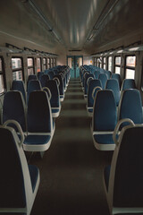 Empty train carriage