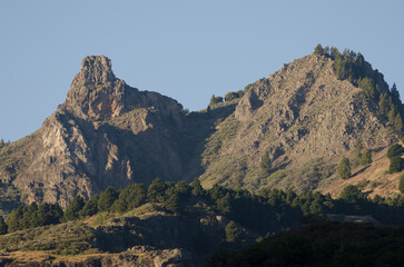 Obraz premium Roque Saucillo in Las Cumbres Protected Landscape. San Mateo. Gran Canaria. Canary Islands. Spain.