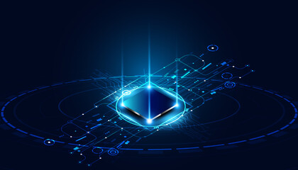 Abstract Circuit Board Electronics Concept Semiconductor Circuit connection, modern system, AI system, artificial intelligence mechanism