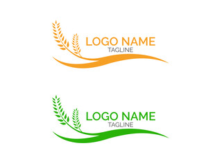 Agriculture logo design.  Harvest logo design. Farming logo. Farm. vector. premium design