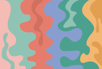 Illustration Vector graphic of colorful abstract art creations fit for minimalist aesthetic design etc.