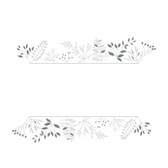 leaves frame, graphic design element