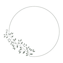 leaves frame, graphic design element