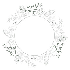 leaves frame, graphic design element