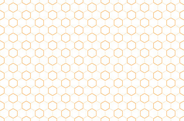 Bee honey comb background seamless. Simple seamless pattern of bee honeycomb cells. Illustration. Vector texture. Geometric print - obrazy, fototapety, plakaty