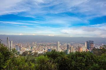 Fototapeta na wymiar Bogota Sky from the mountains