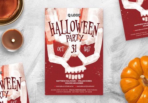 Halloween Party Flyer Poster