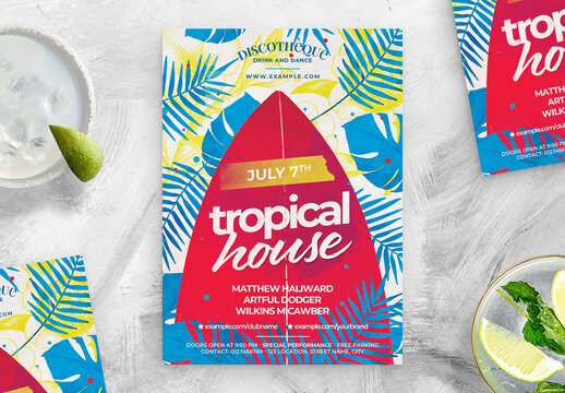 Summer Beach Party Flyer Poster