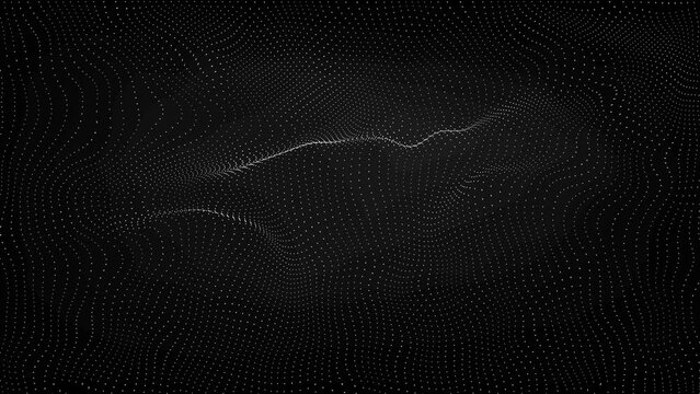black wave motion background