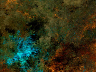 Fototapeta na wymiar brown abstract fractal background 3d rendering illustration