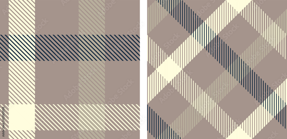 Canvas Prints plaid seamless vector pattern set.