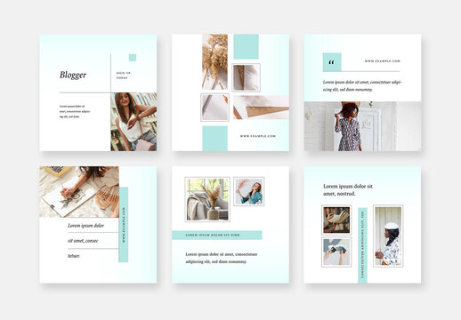 Simple Social Media Layouts for Creators