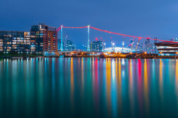 country skyline at night