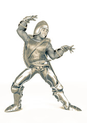 western knight cartoon is dancing