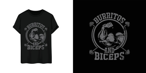 Workout T-shirt design vector for men