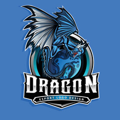 dragon esports logo design