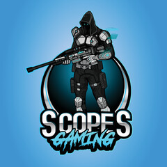 Future robotic soldiers, Esport gaming mascot logo