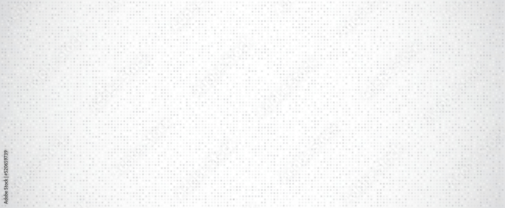 Poster Digital technology background. Digital data square gray pattern pixel background