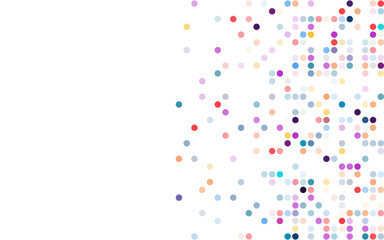 Abstract colorful random dots background
