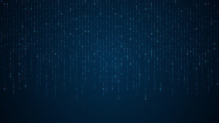 Binary code abstract technology background. Global network © natrot