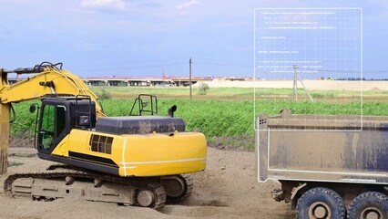 the concept of using automation in the construction of a highway with data analysis and environmental friendliness of work. technologies of the future full process automation - Powered by Adobe