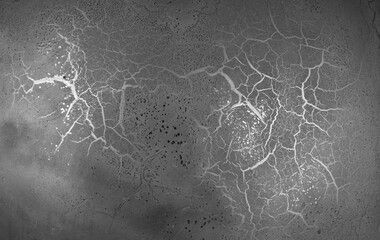 earth surface with cracks from space