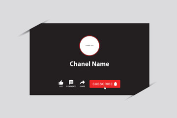 YouTube Channel Name wireframe. web banner design illustration vector design 