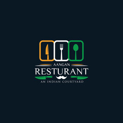 Indian Style Food Or Resturant Logo Design Template