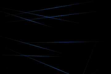 Abstract black with blue lines, triangles background modern design. Vector illustration EPS 10.