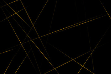 Abstract black with gold lines, triangles background modern design. Vector illustration EPS 10.