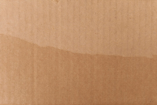 Detail of an unwritten cardboard box. With copy space and space for text. Box concept. Packaging concept.