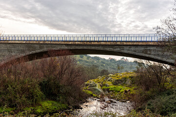 Puente Nuevo de Herrera en Galapagar, Comunidad de Madrid, España	
