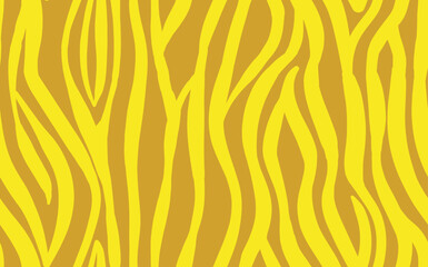 Abstract modern zebra seamless pattern. Animals trendy background. Yellow decorative vector stock illustration for print, card, postcard, fabric, textile. Modern ornament of stylized skin