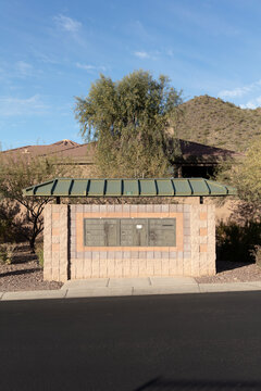 Community mailbox in a luxury residential area in Arizona