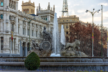 Fuente de la Cibeles, Madrid, España	