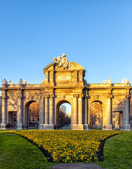 Puerta de Alcalá en la Plaza de la Independencia, Madrid, España